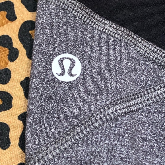 Lululemon Pace Rival Crop Heathered Grey / Black #W6ACIS * 8* - Picture 5 of 12